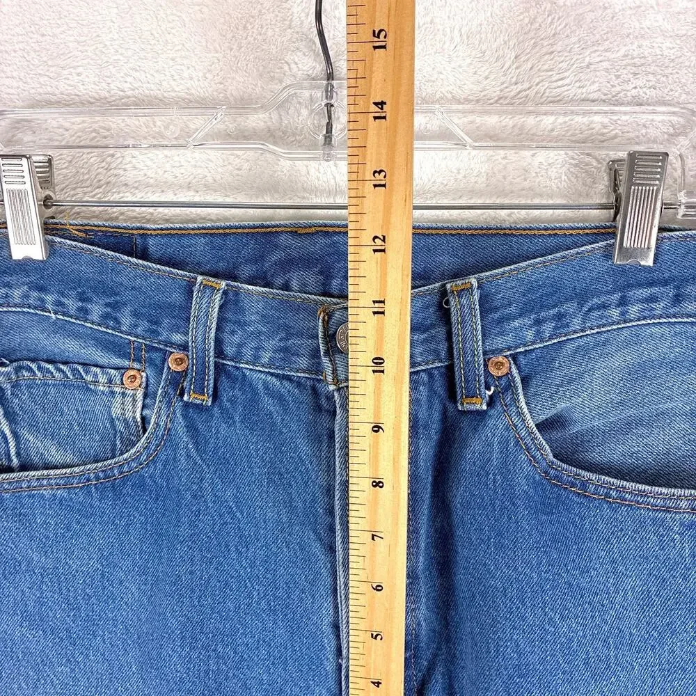 VTG Levis 501 Jeans Mens 33x38 (32x33) Faded Button Fly Classic Preppy Indie